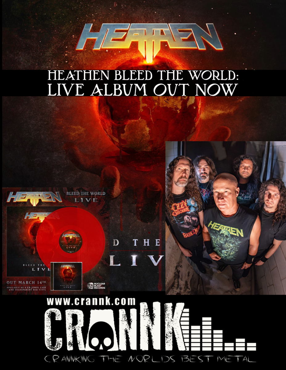 HEATHEN BLEED THE WORLD: LIVE Album Out Now