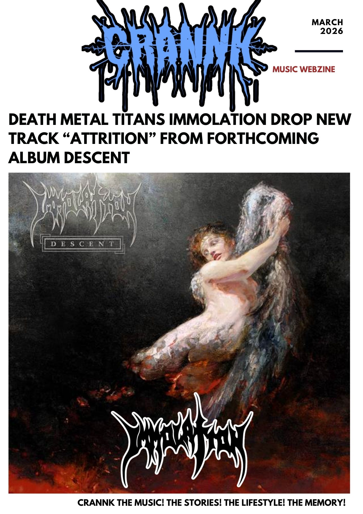 Death Metal Titans Immolation Drop New Track “Attrition” from ...